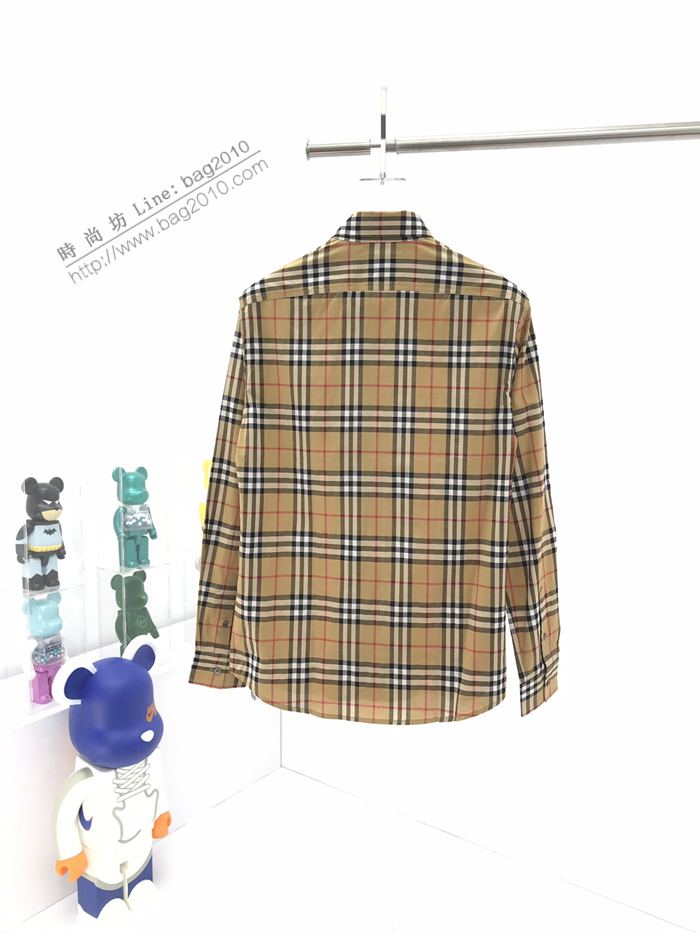 Burberry男裝 巴寶莉復古格紋經典格紋襯衫  ydi3282